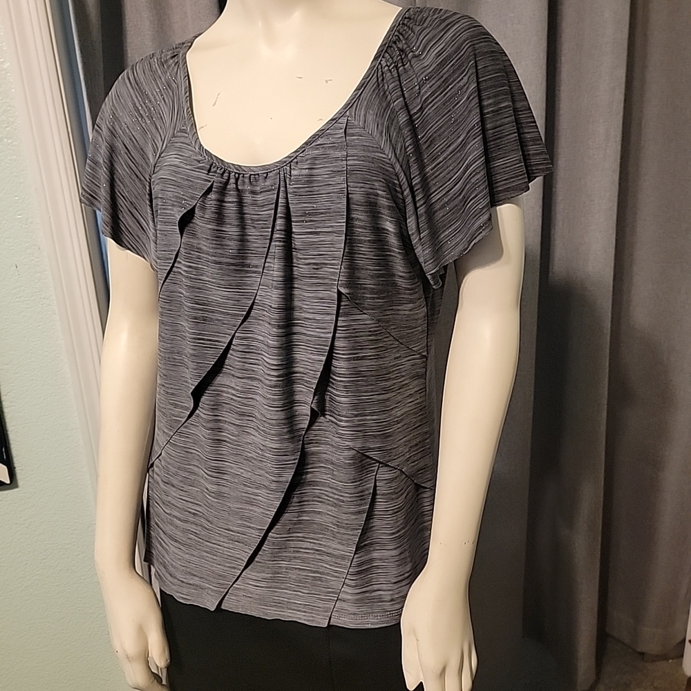 Elementz Charcoal Gray‎ Women's Blouse